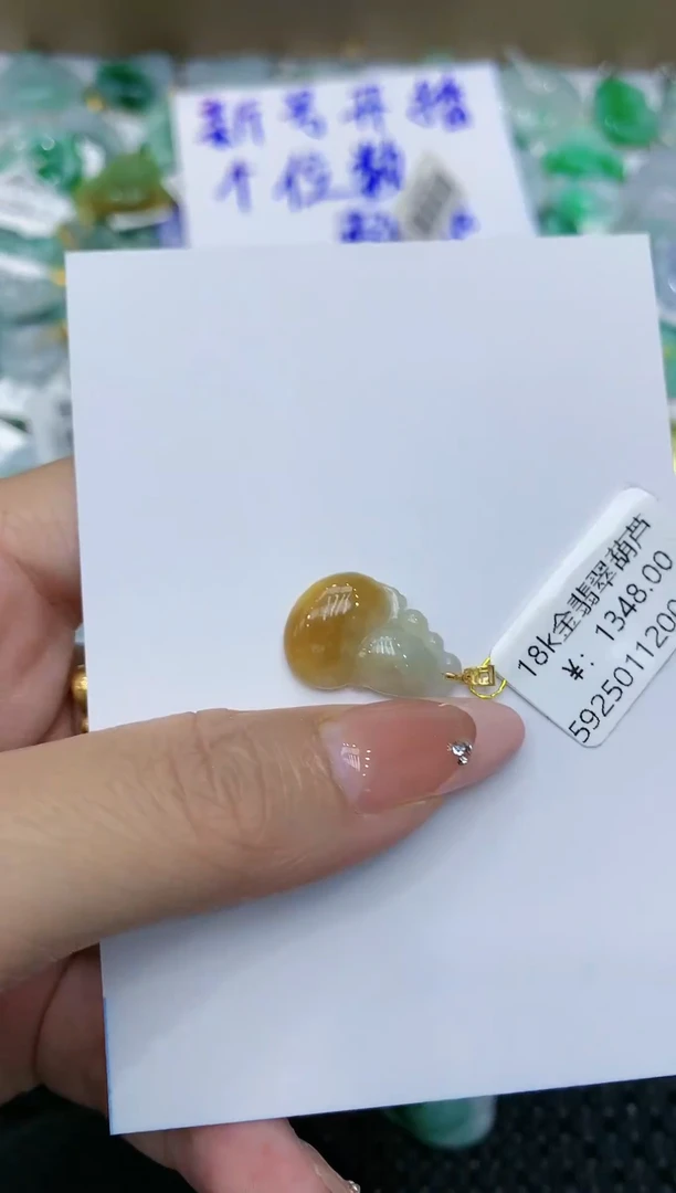 【闪购商品】翡翠颈饰18K金镶嵌111111111
