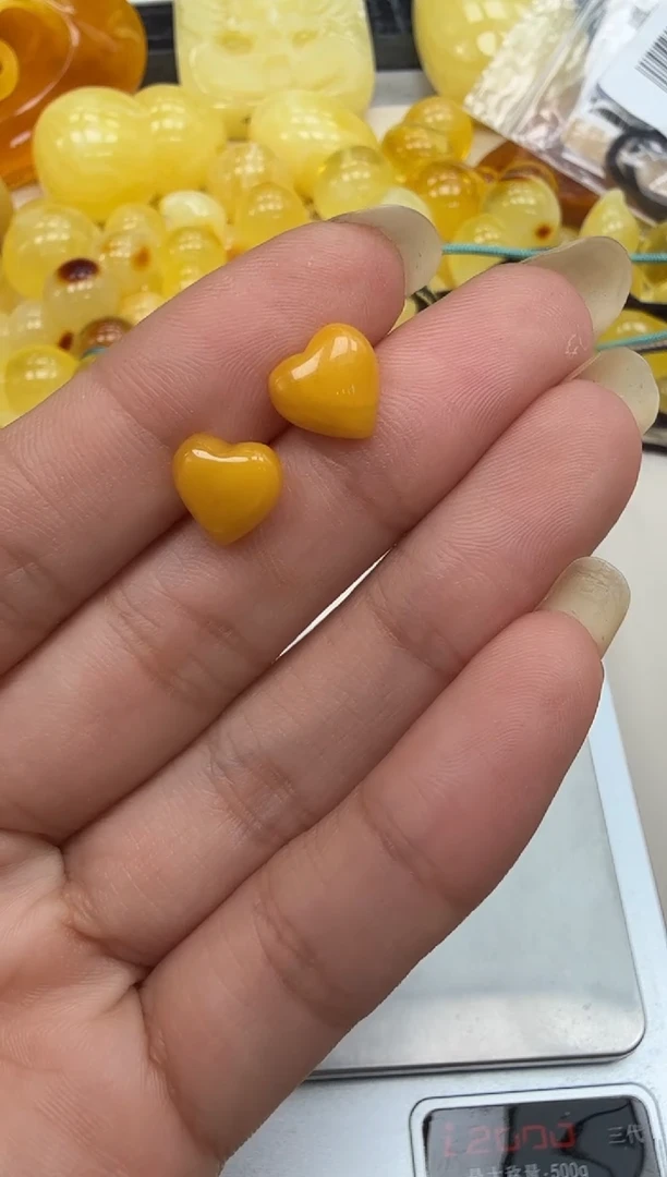 银S925镶嵌琥珀裸石同款发