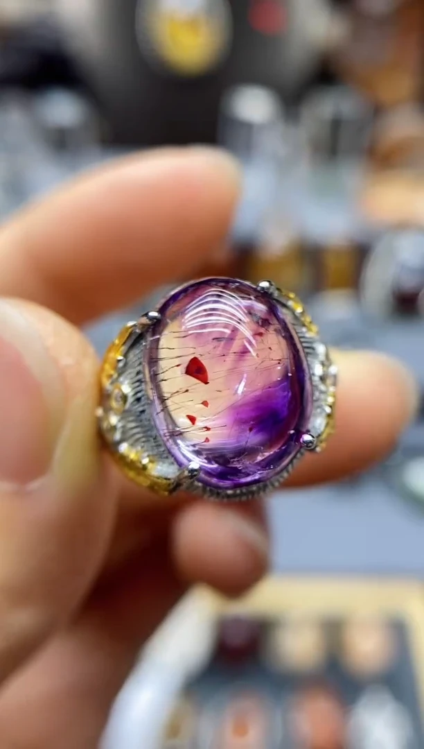 【闪购商品】水晶戒指银S925镶嵌水晶水晶