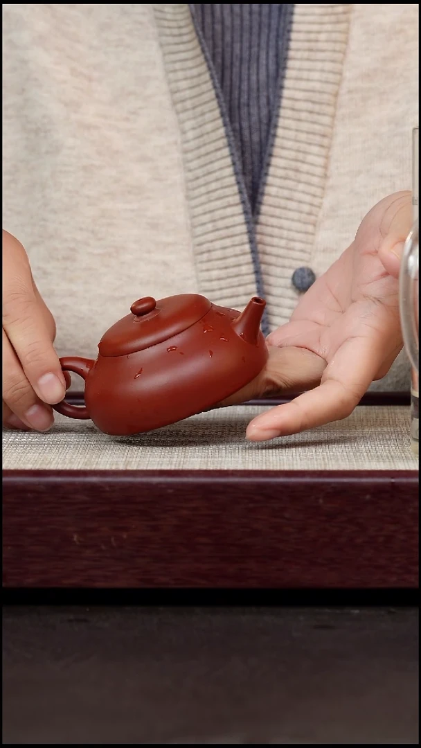 茶杯紫砂朱泥小静乐