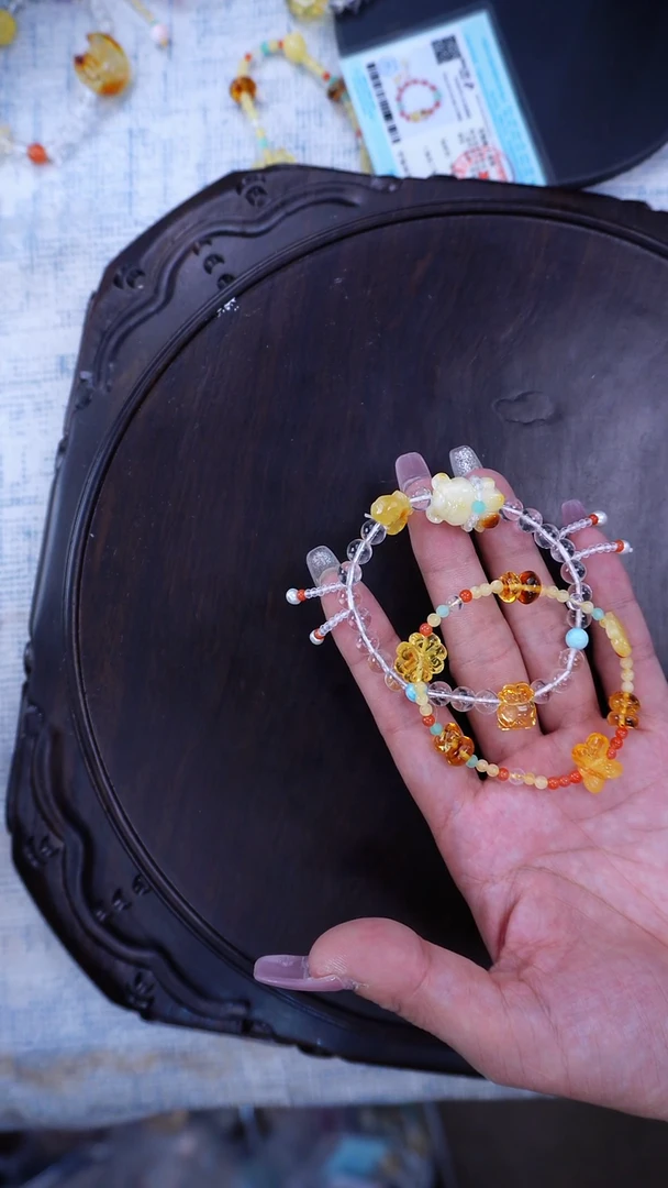 手链琥珀未镶嵌多样性发货其一