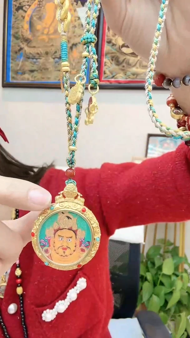 【闪购商品】玛瑙/玉髓项链未镶嵌黄财神项链