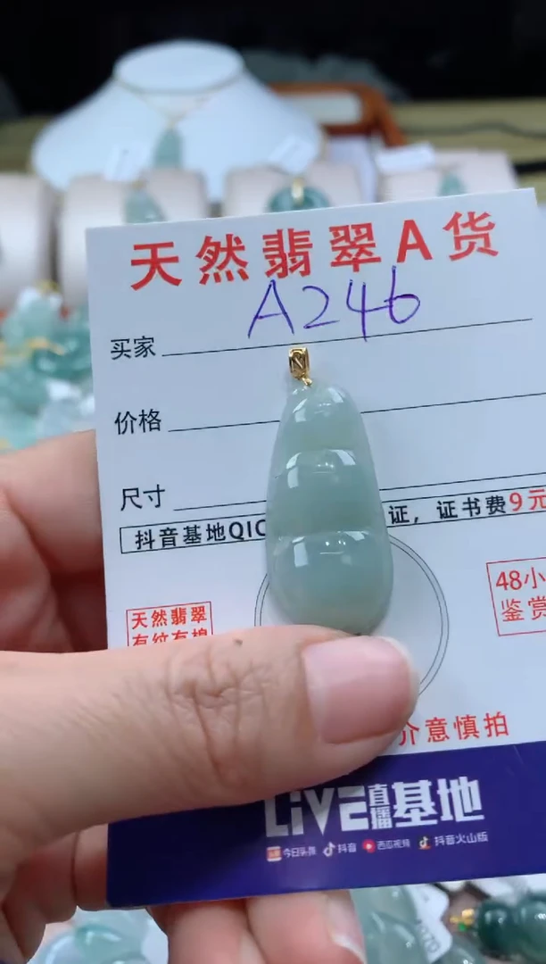 【闪购商品】翡翠颈饰未镶嵌天然A货翡翠挂件
