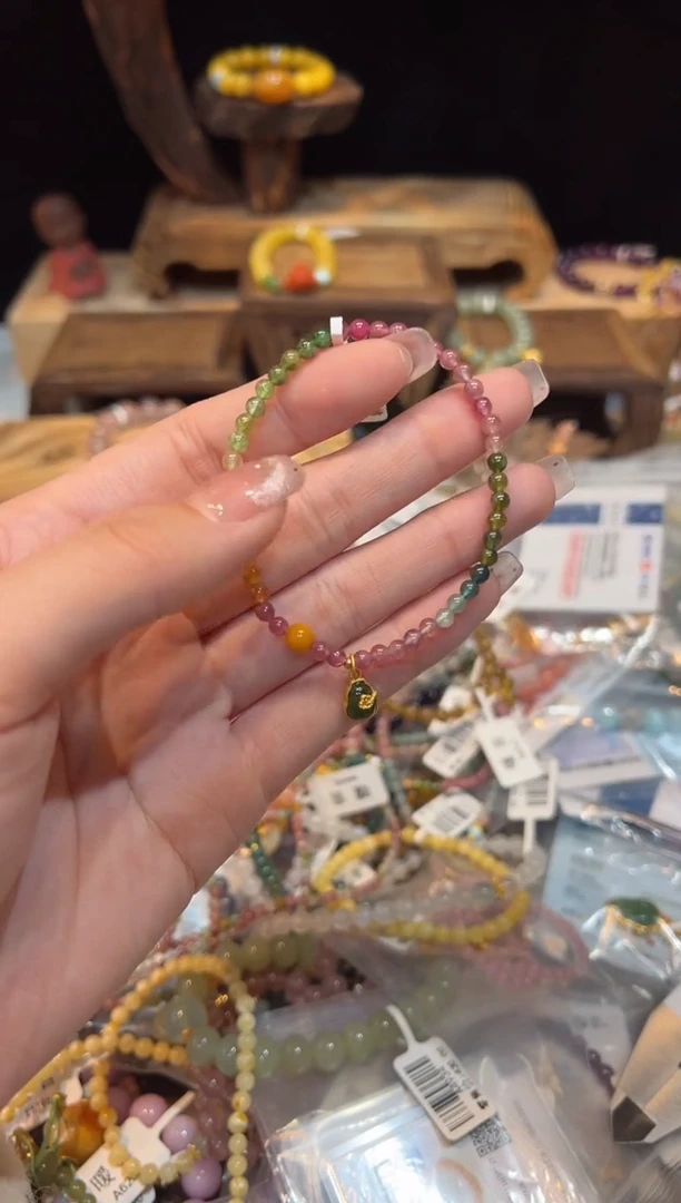 【闪购商品】碧玺手链未镶嵌手饰@@F4028