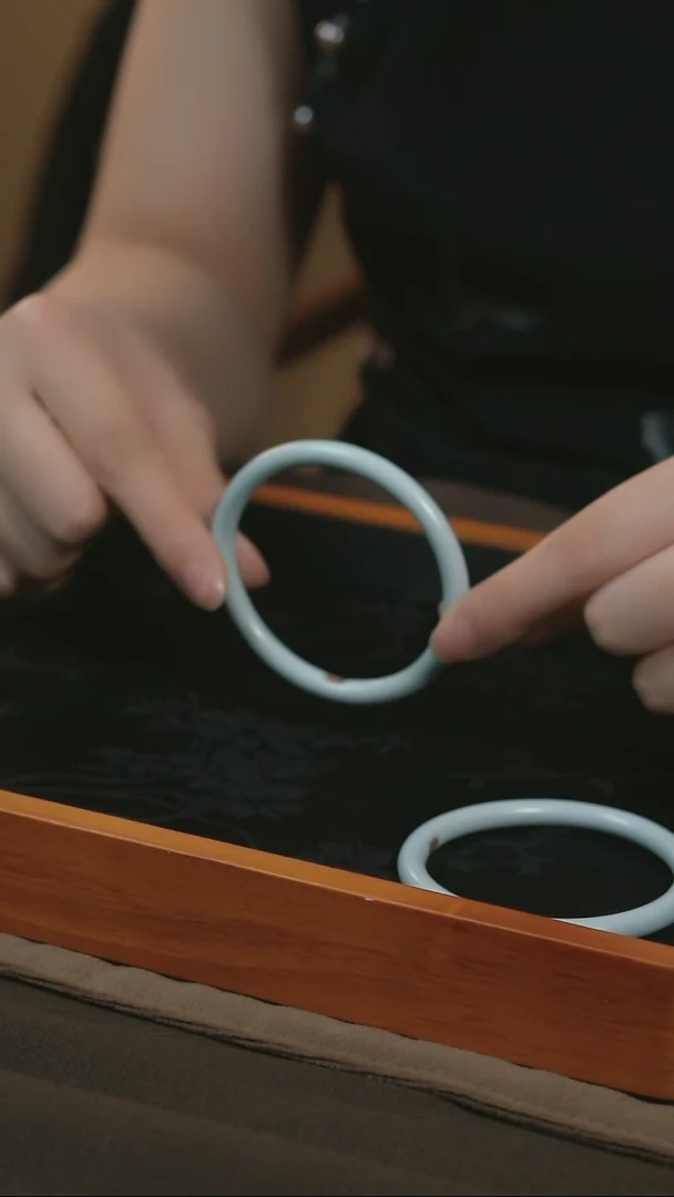 摆件天青色汝窑手镯