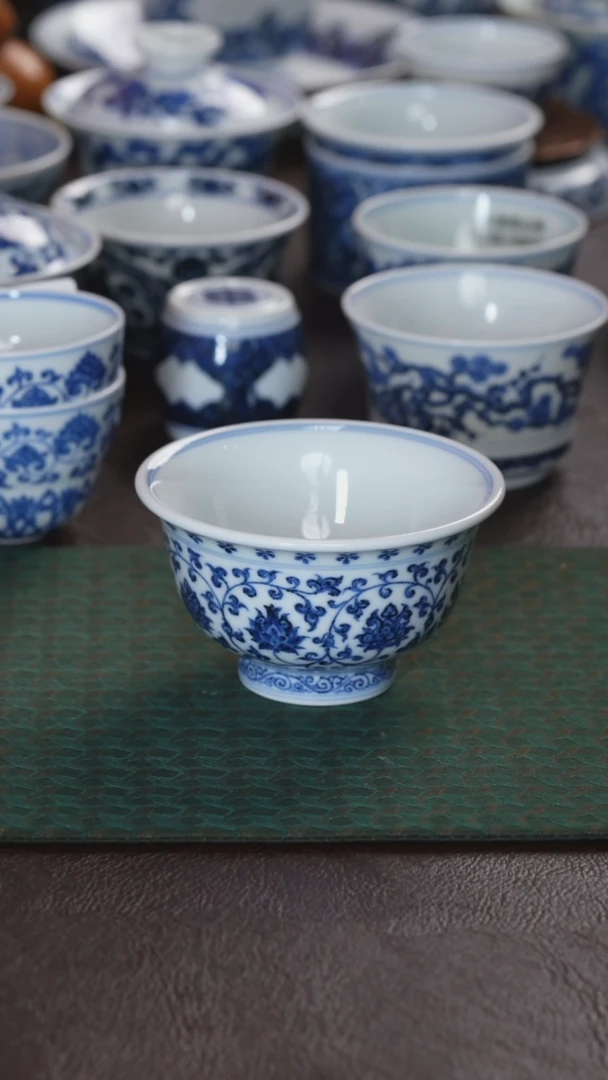 松风馆藏青花缠枝莲仿明永乐大压手