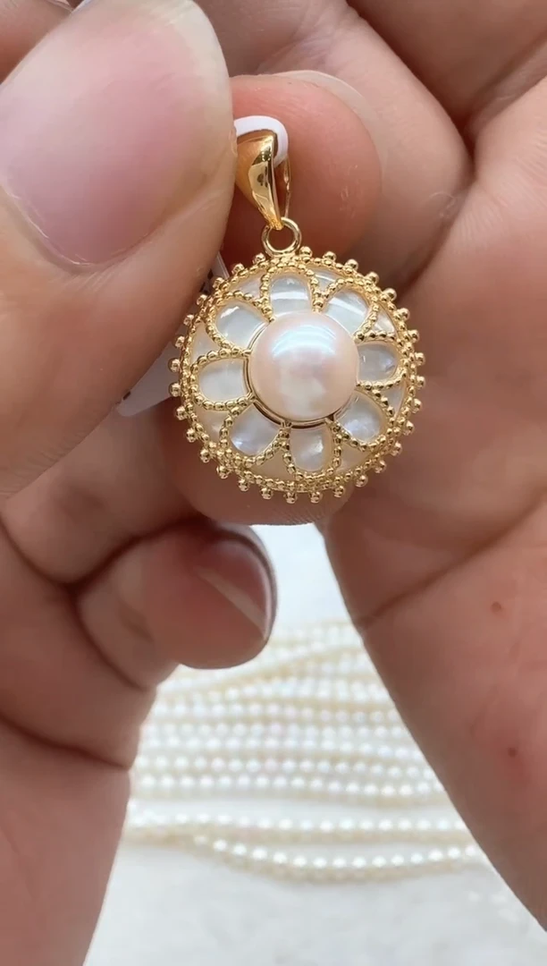 【闪购商品】海水珍珠颈饰银S925镶嵌非基地发货不带证书