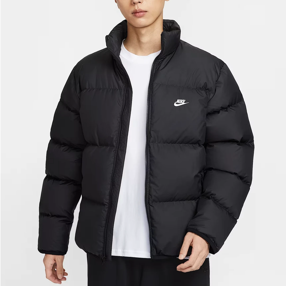 耐克/NIKE男子黑色立领冬季保暖拒水外套羽绒服夹克 IB2976010