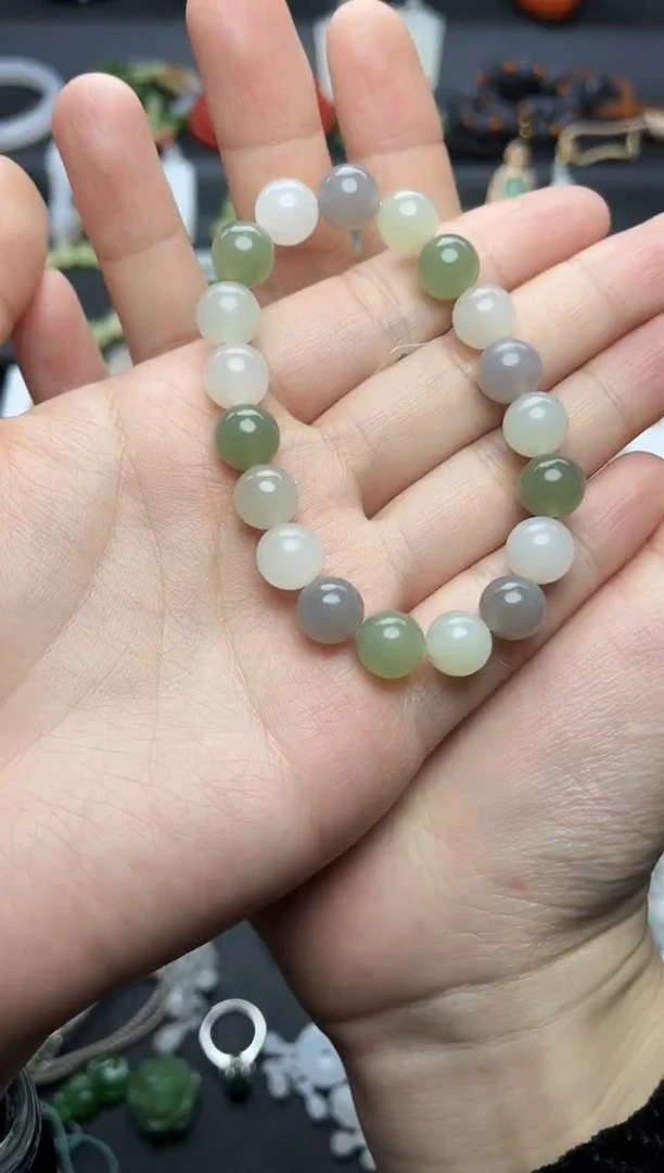 未镶嵌手串和田玉多宝手串06