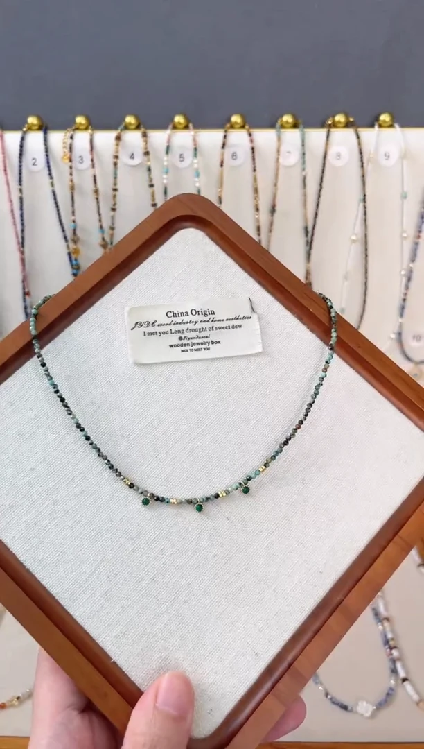 石英质玉钛钢项链88号