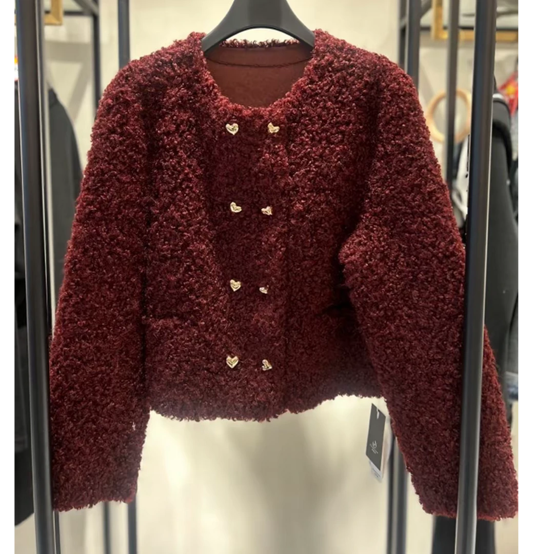 冬季粗花呢小香风设计师少女风直下摆短外套女轻奢