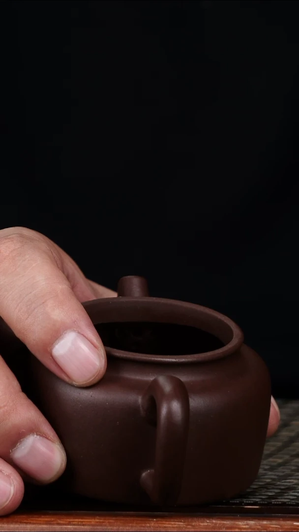 茶壶紫砂眷*原矿老紫泥德钟