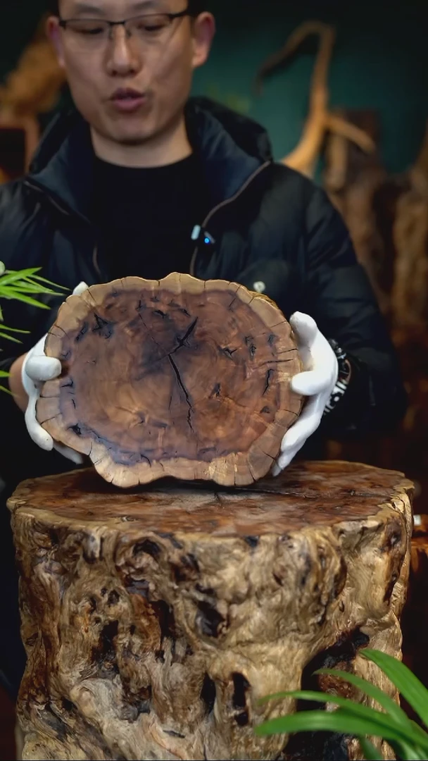 木雷击枣木底座