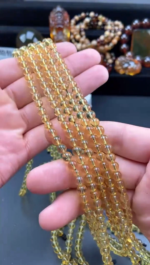 【闪购商品】琥珀手链未镶嵌蓝珀108项链【多样性发货其中一】