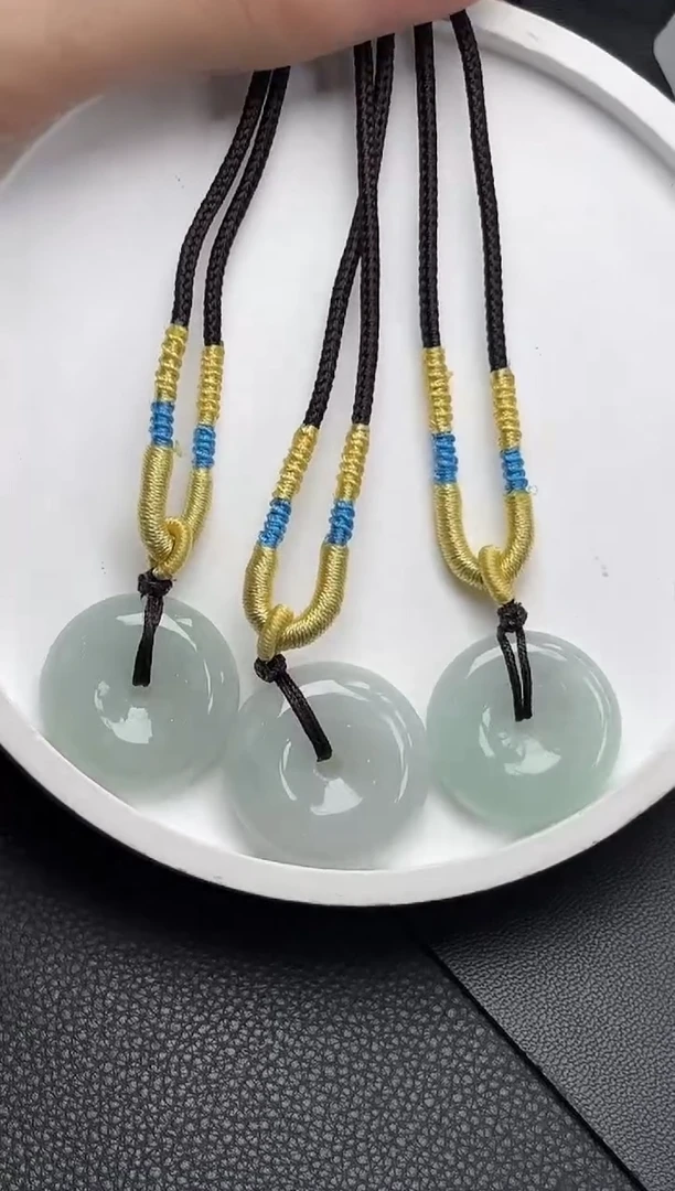 颈饰未镶嵌翡翠K429-1087平安扣多样性发一件