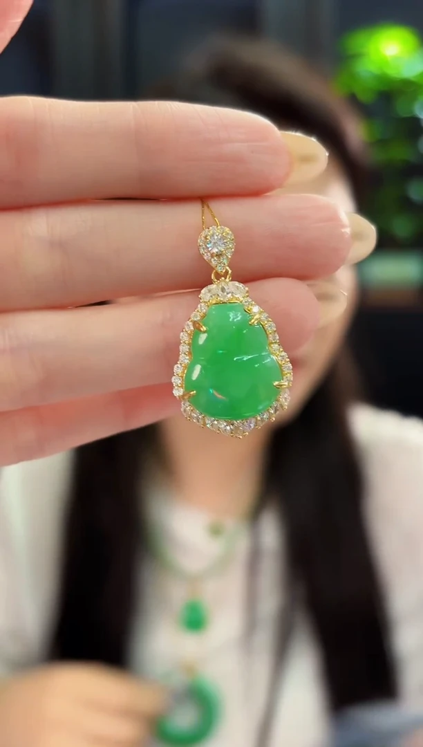 翡翠未镶嵌颈饰缅料A货/多样性发货/一件