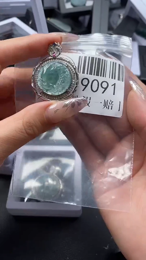 吊坠(不含链)未镶嵌翡翠9091