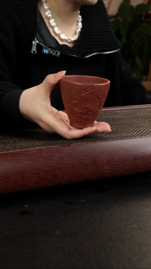 【闪购商品】紫砂茶宠朱泥润鸾盏