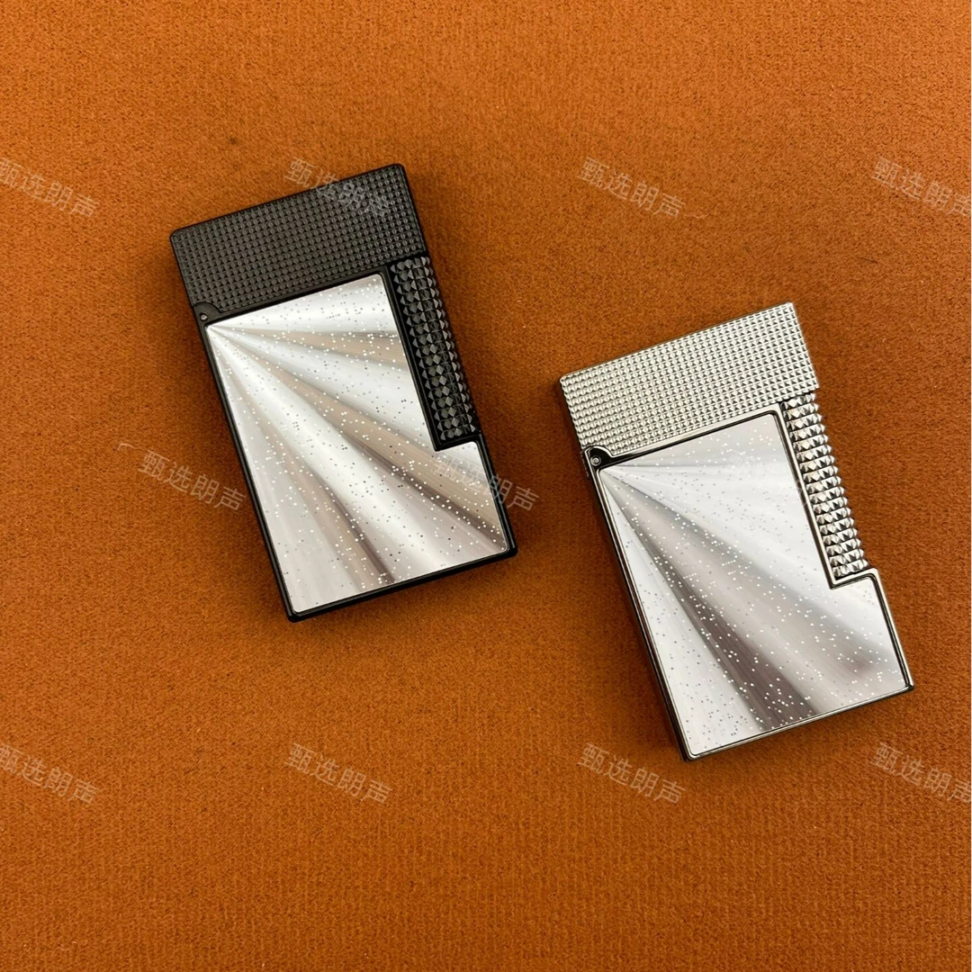 流光翠影防风充气3D精致纯铜侧滑朗声机时尚男生礼物创意经典火机