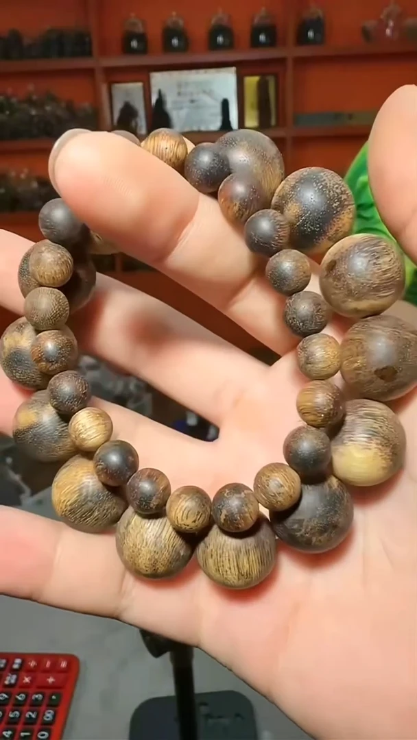 沉香手串206号虎斑41g1.6买大送小多样性发一