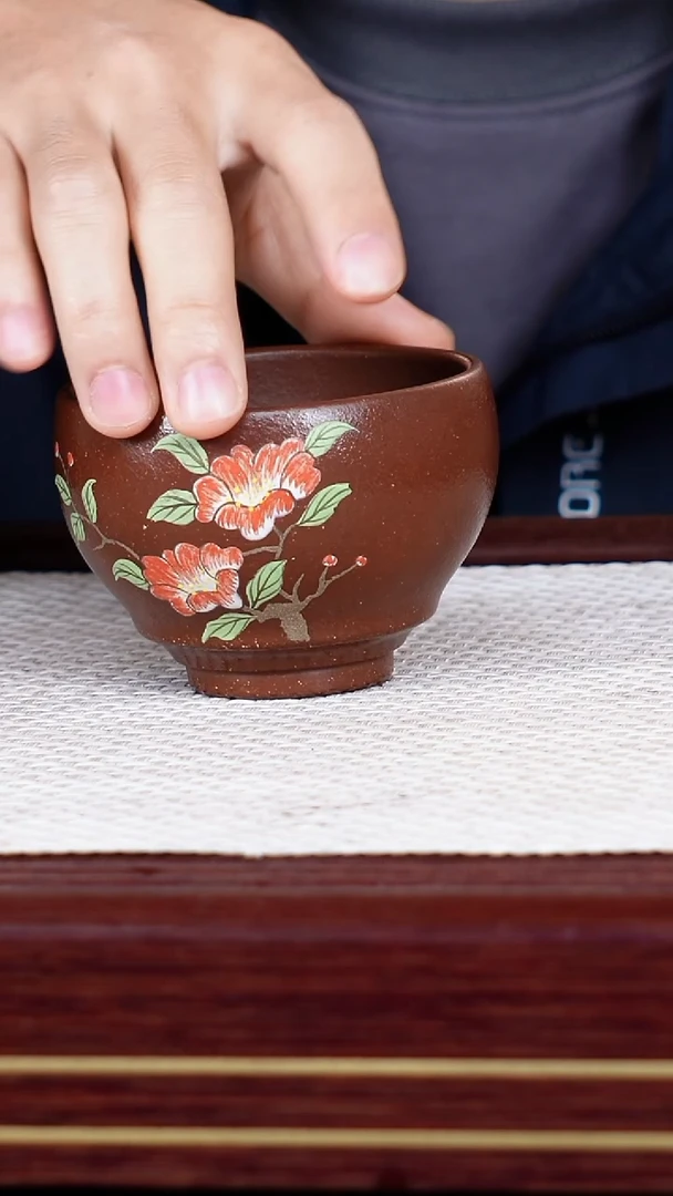 茶杯紫砂宜兴原矿紫砂 全手工制作