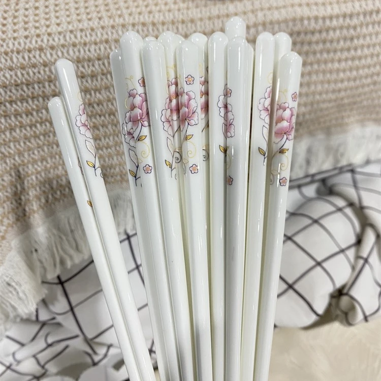 名流陶瓷筷子饭勺高颜值家用勺子筷子