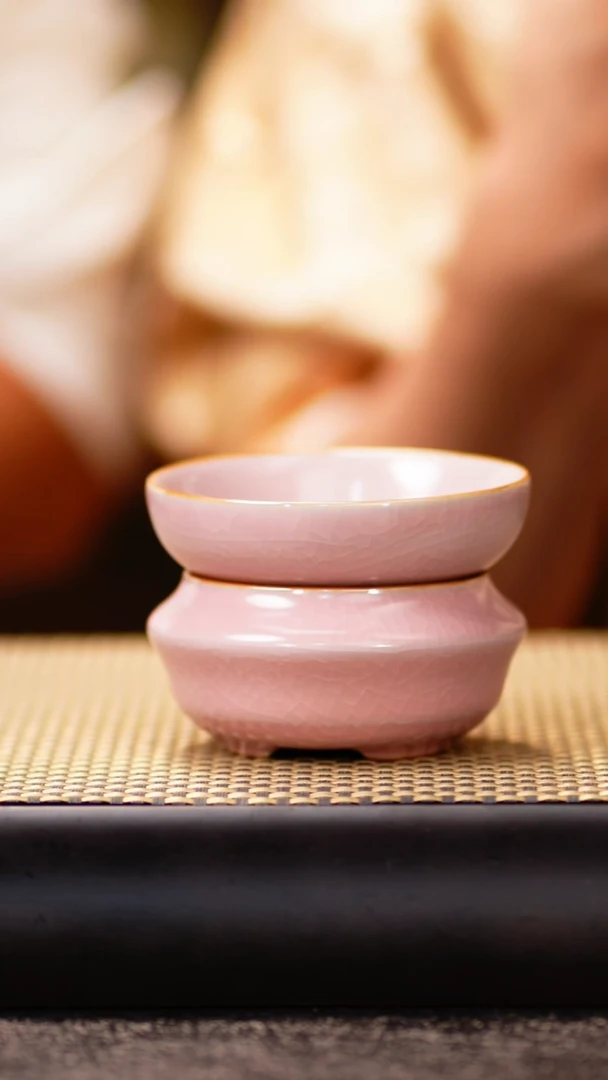 CCTX 36DC-1772俞闽堂粉色汝窑茶漏组