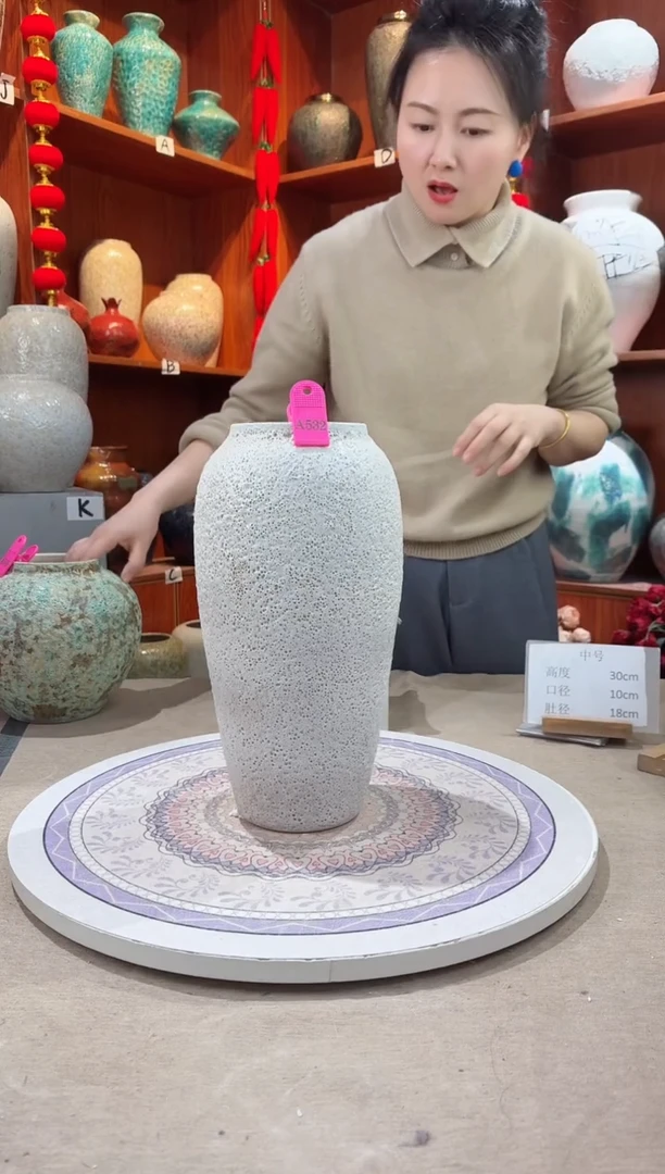 【闪购商品】瓶孤品 微瑕陶瓷花瓶 无花 a532