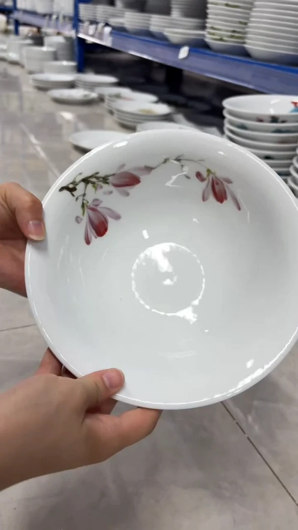 瓷片景德镇高温釉中彩-汤碗