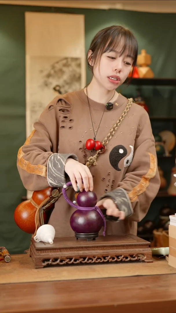 48号精品天然大漆酒葫芦一物一拍~