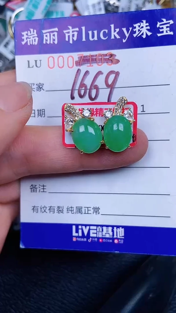 颈饰银S925镶嵌翡翠1669