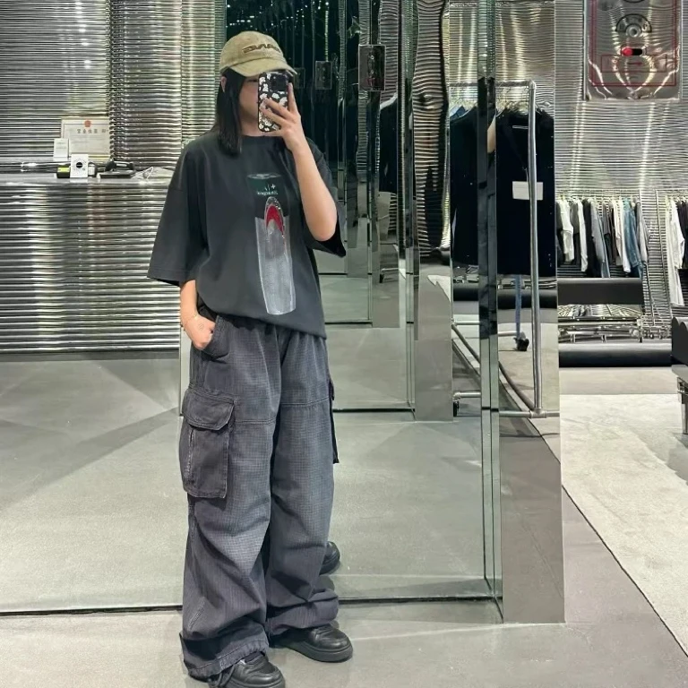 25～AW电池图案男女同款字母T