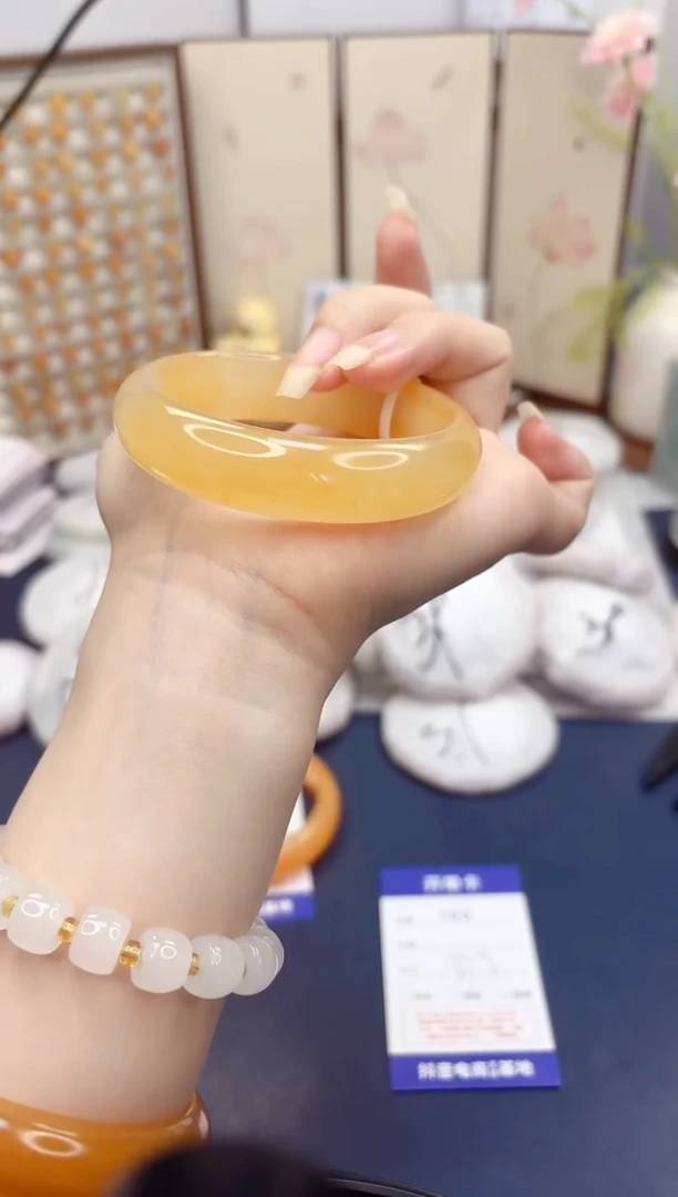 石英质玉手镯未镶嵌103-财气镯-圈口57