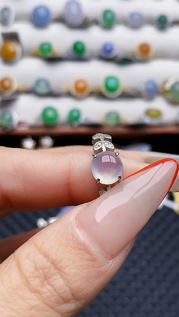 银S925镶嵌戒指翡翠1297