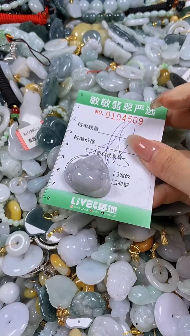 【闪购商品】翡翠颈饰未镶嵌闪购0104509多样性发其一