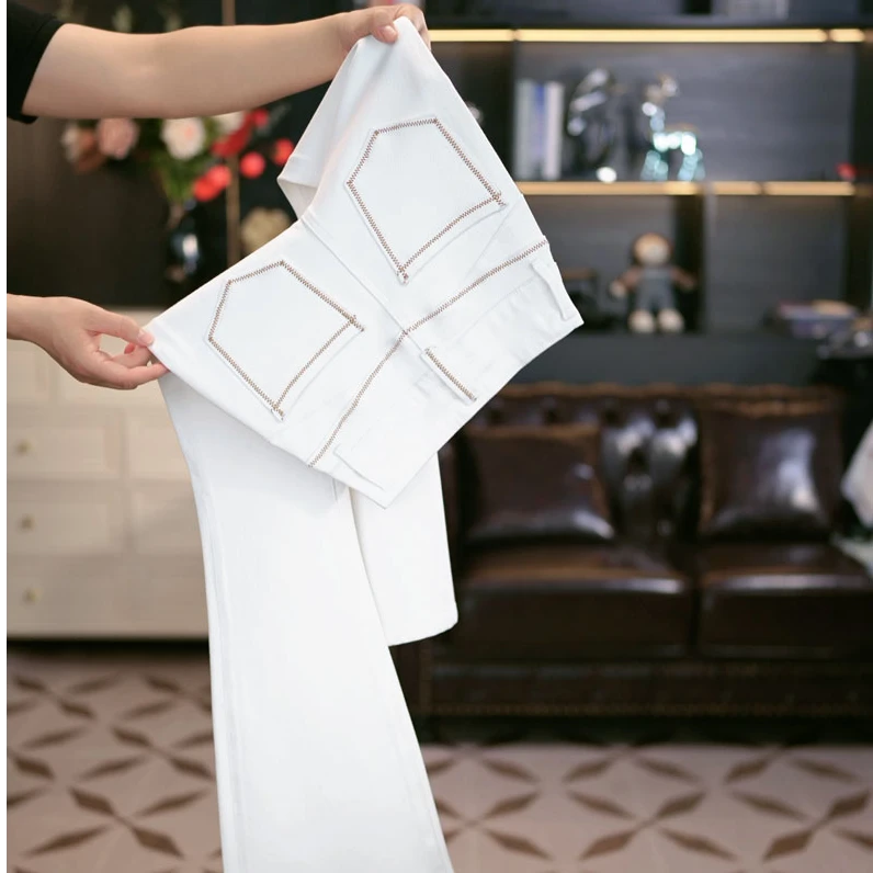 【月光白】秋季新款四面弹显瘦气质百搭喇叭裤女FY显高显瘦显腿长