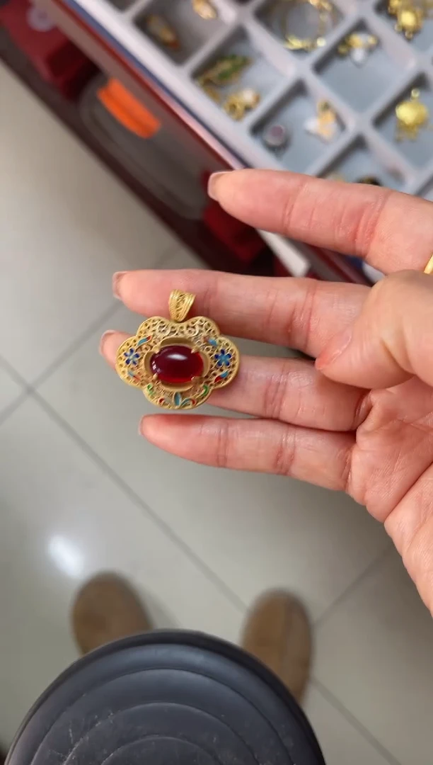 【闪购商品】如意珐琅景泰蓝吊坠