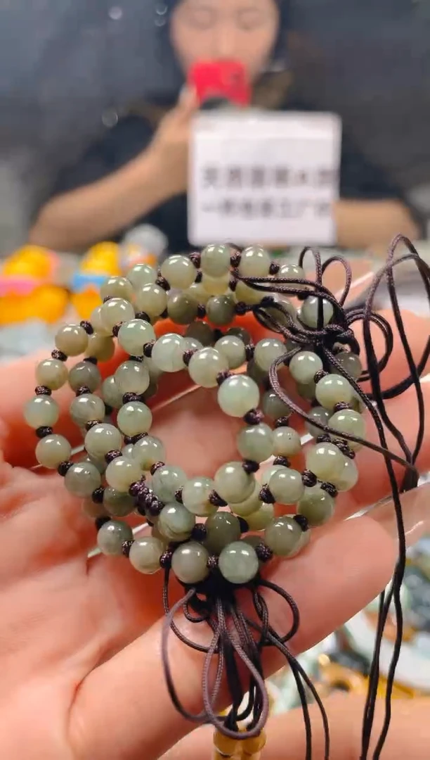 【闪购商品】翡翠颈饰未镶嵌5-6MM/K/翡翠A货一图一物