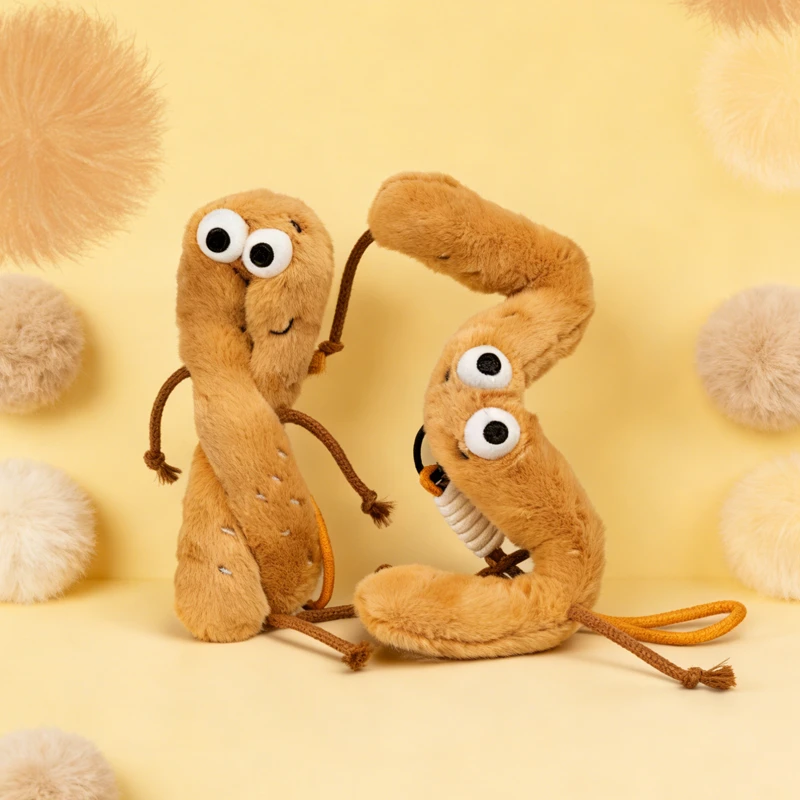 天津文创哏儿都天团麻花拧拧互动毛绒玩具创意礼品文创玩偶
