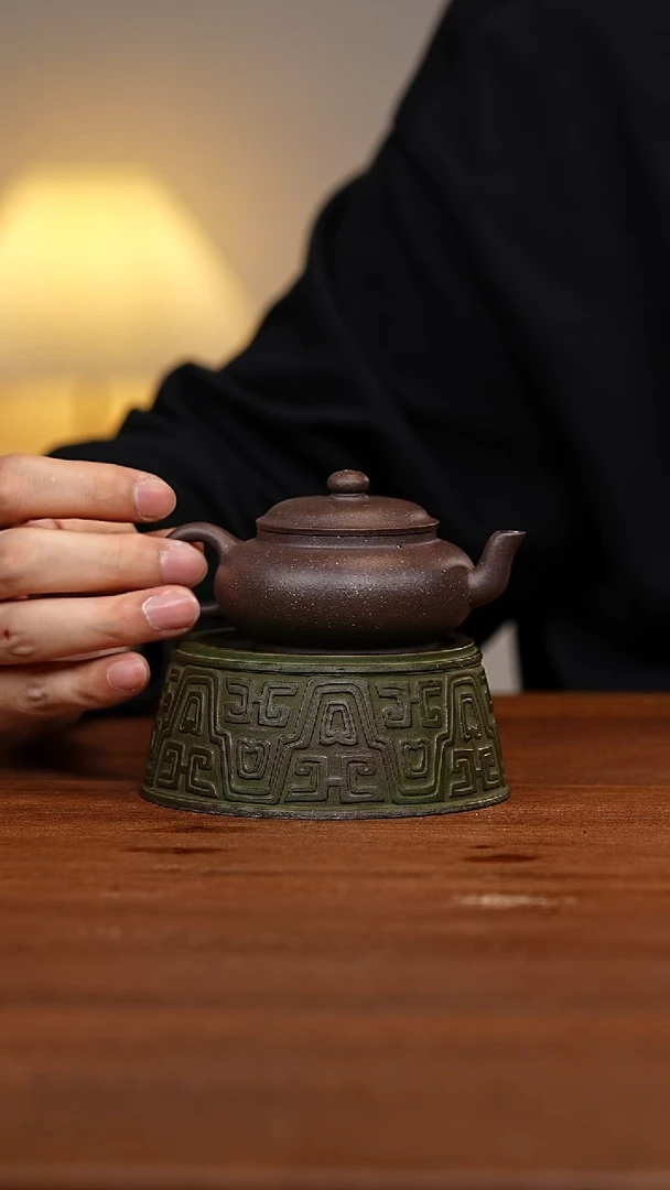 茶壶紫砂宫灯天青泥WG