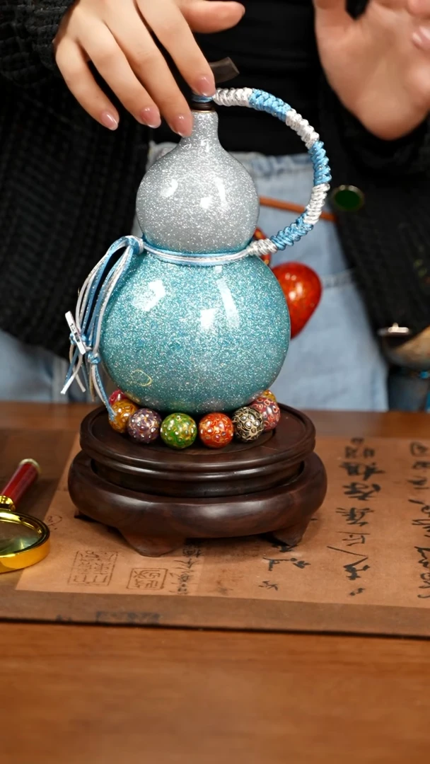 XA047漆艺酒葫芦不包手串