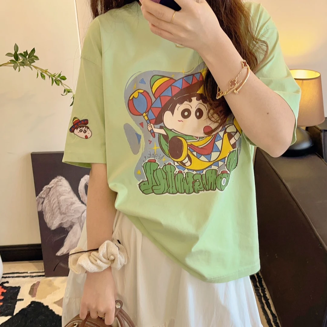 纸袋家夏季「印花马戏团小新短袖」3768设计师款纯棉柔软舒适T恤