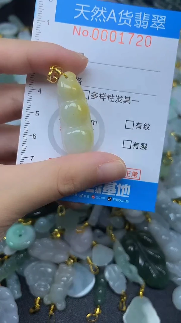 颈饰未镶嵌翡翠净货挂件-1720