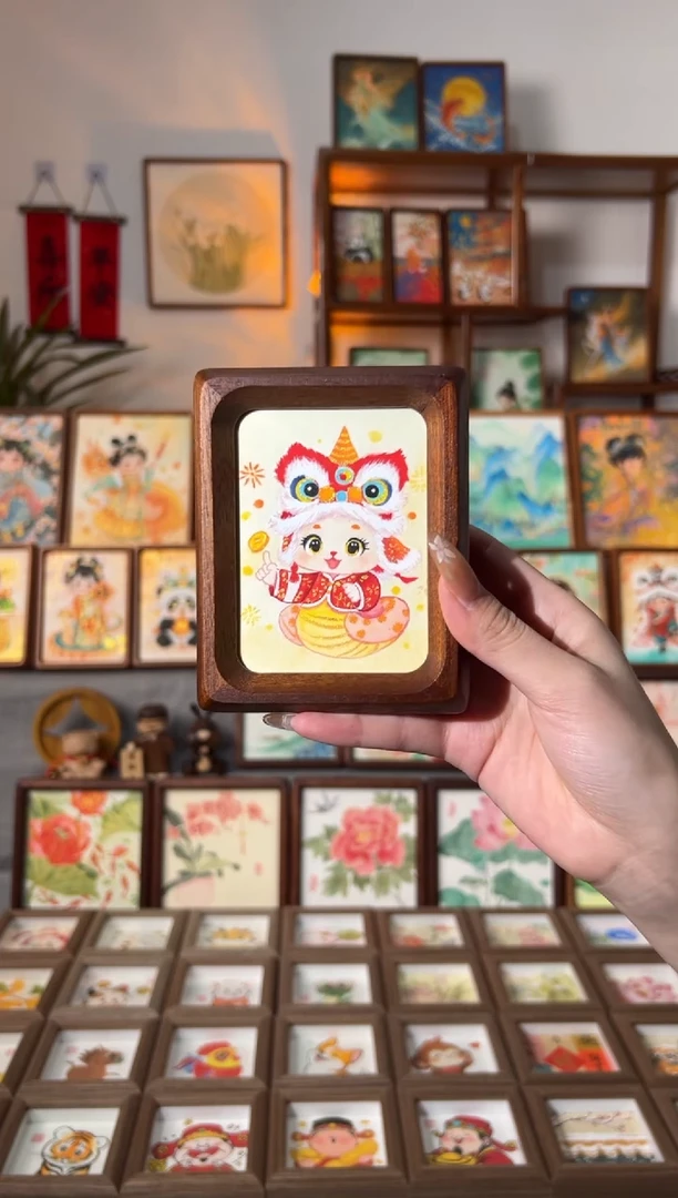 【闪购商品】国画小蛇 手绘国画3寸9x11