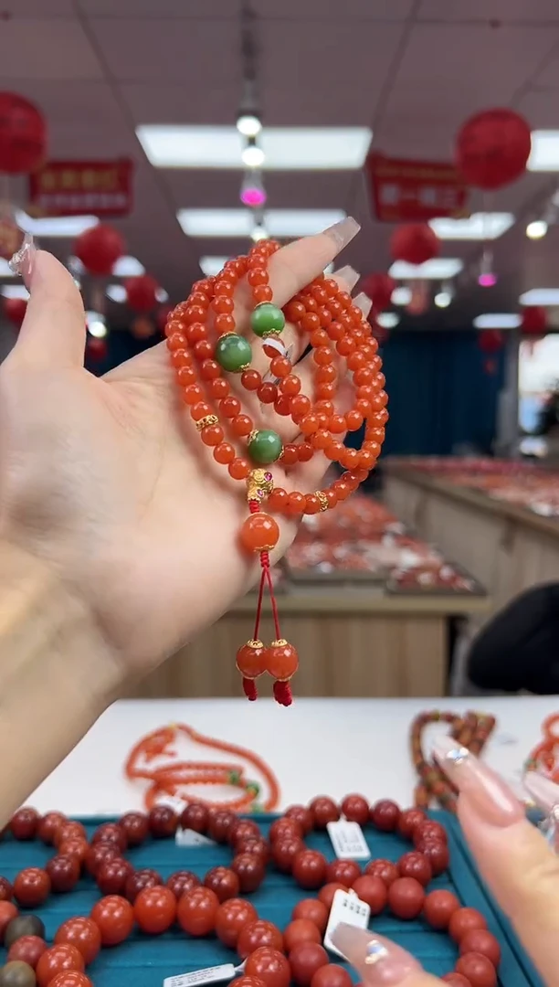 【闪购商品】南红玛瑙项链未镶嵌3.6-（多样式）