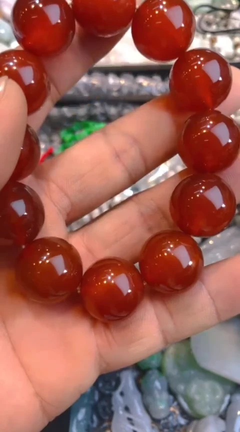 【闪购商品】玛瑙/玉髓手串未镶嵌老玛瑙