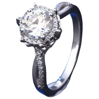 私人定制王室庄园女戒0.5ct