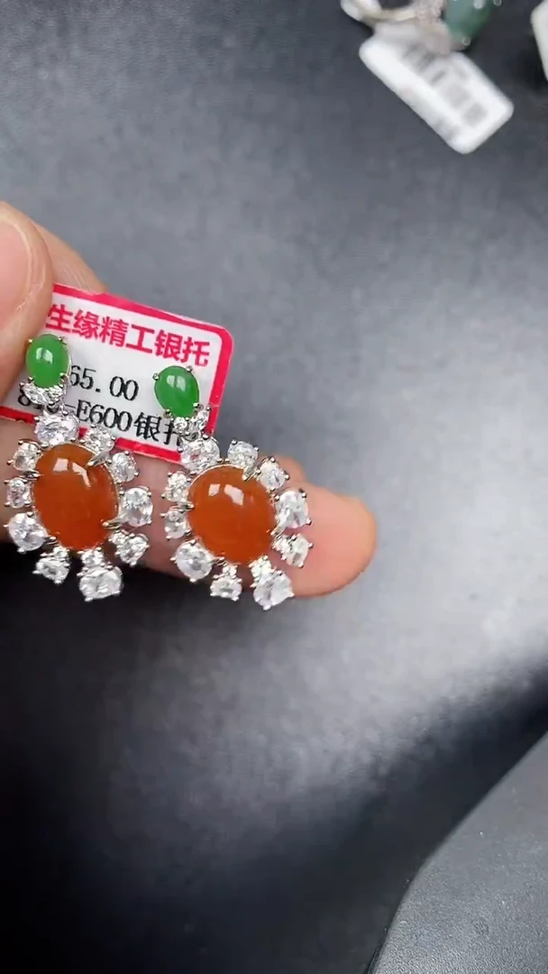 银S925镶嵌戒指翡翠2820