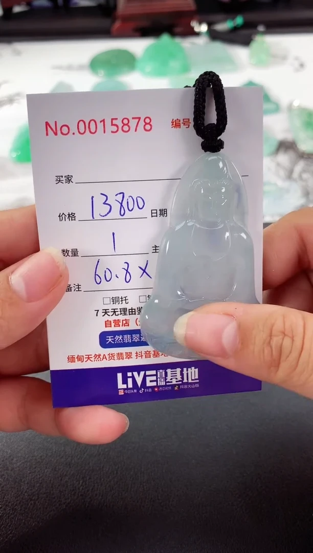 颈饰未镶嵌翡翠素衣