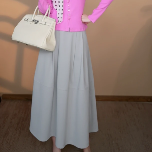 小井定制私服【灰色轨迹】春夏款女装半身裙显瘦时尚百搭款J24W210